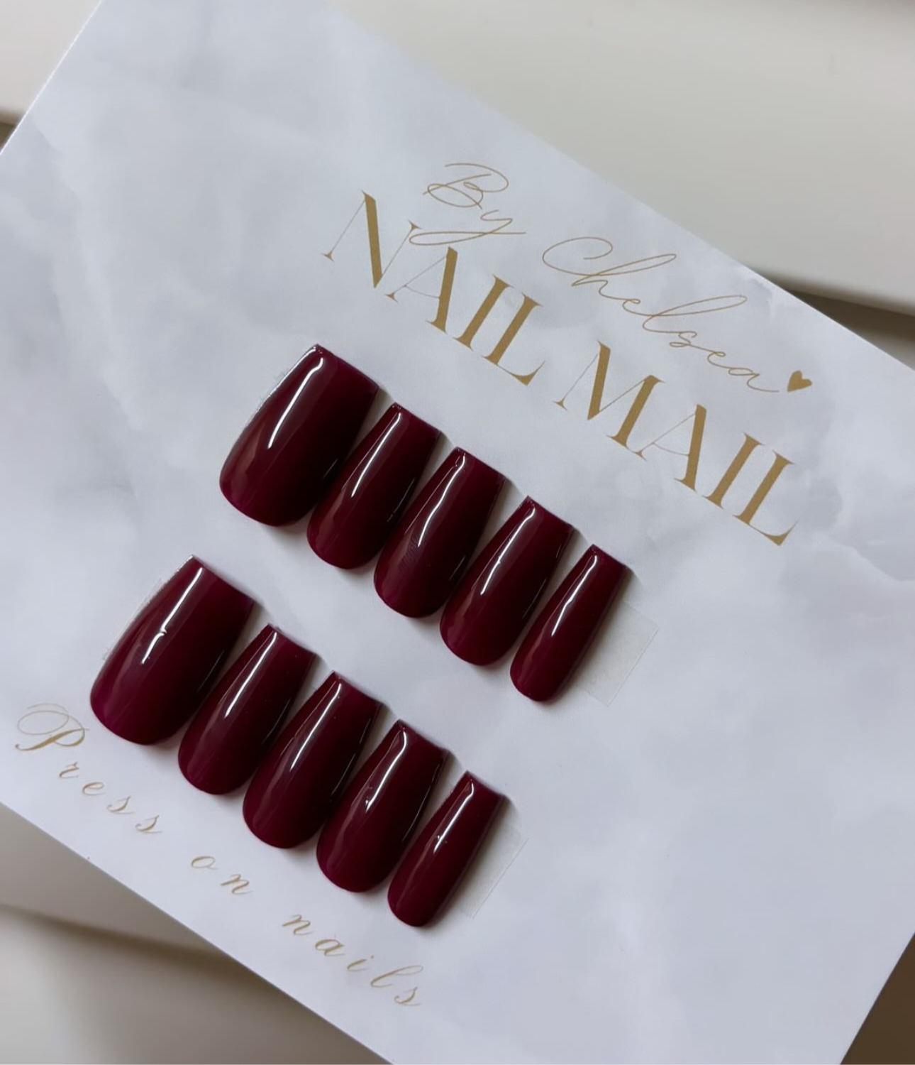 Burgundy Nails