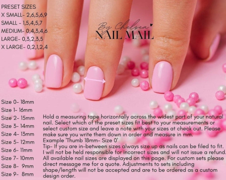 Pink Chrome press on nails