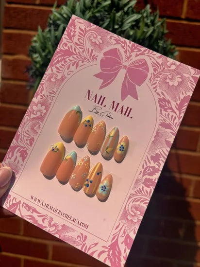 Blueberry Lemon Press on nails